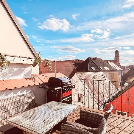 Zentrales Turm-Apt Mit Terrasse Amberg Eksteriør billede